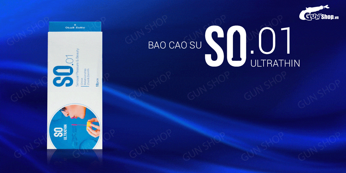 Bao cao su SO Ultrathin - Siêu mỏng - Hộp 12 cái