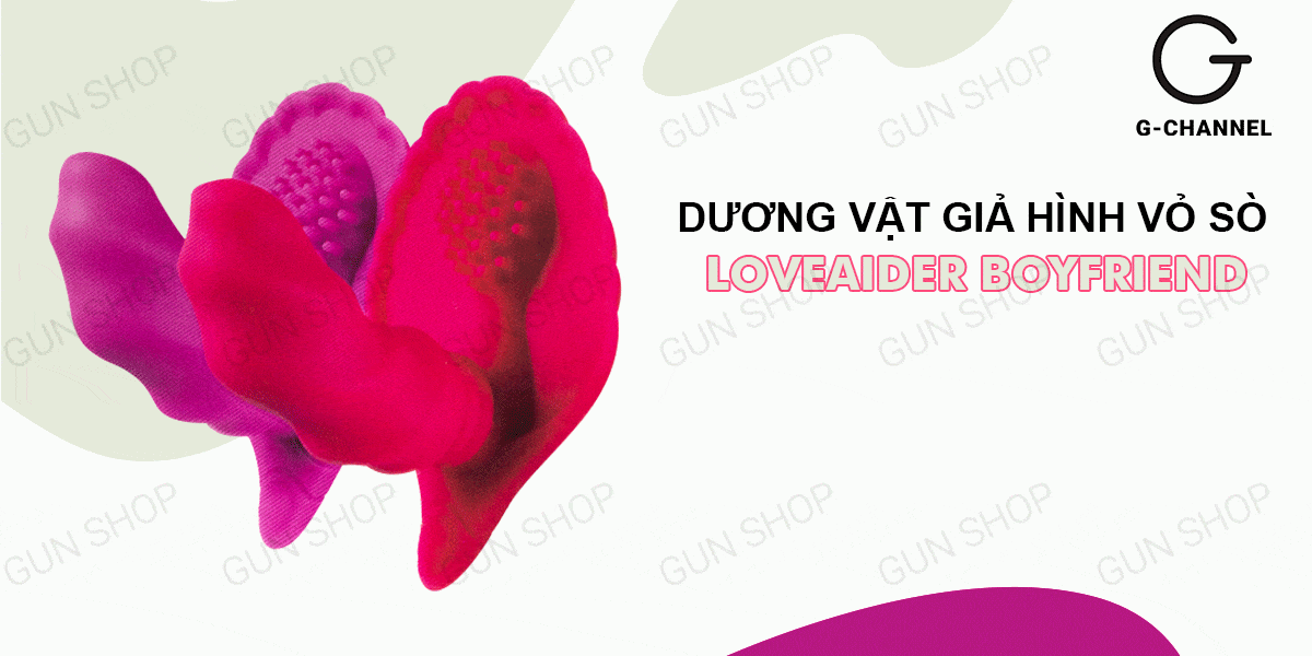 Dương vật giả điều khiển từ xa hình vỏ sò - Loveaider Boyfriend