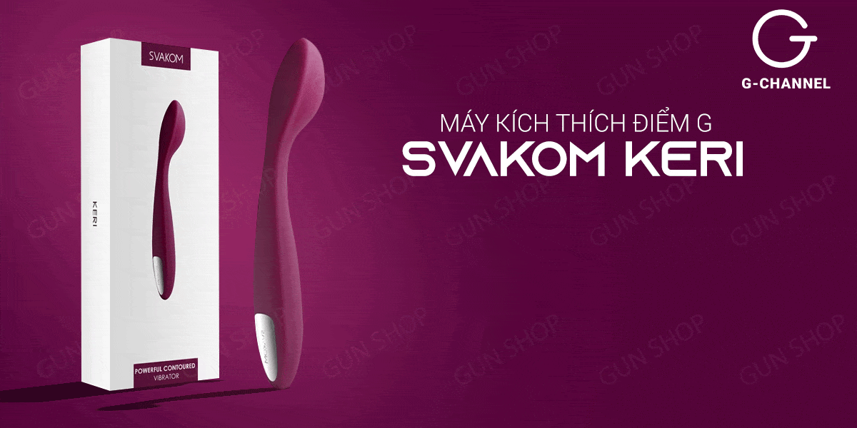 Máy kích thích điểm G 5 ché độ rung, 5 cường độ rung - Svakom Keri