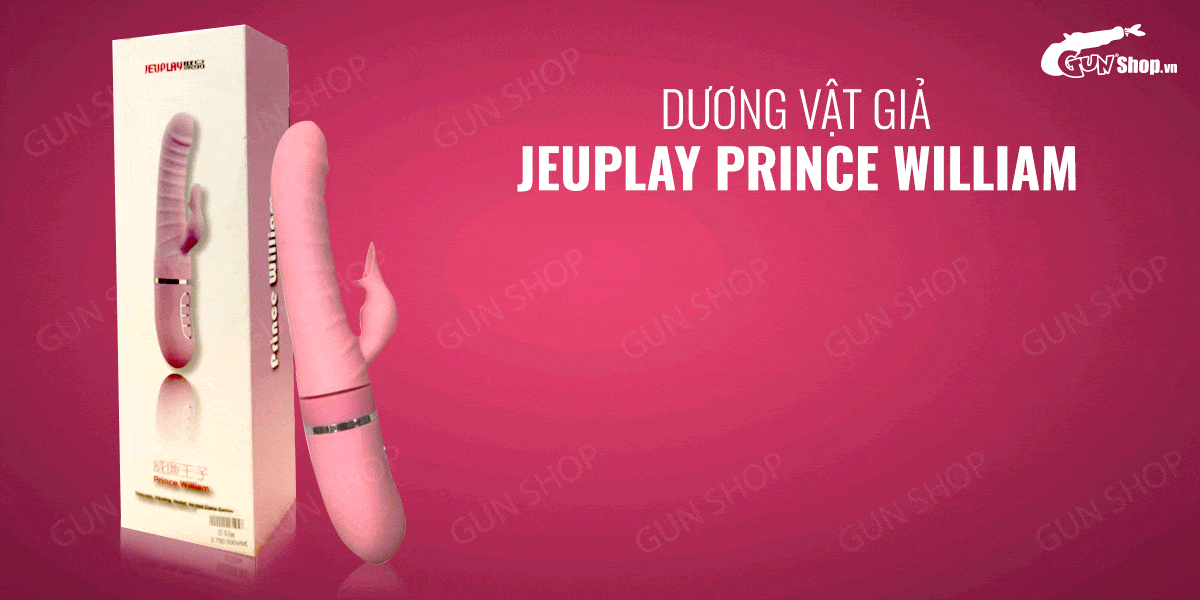 Dương vật giả rung thụt tự động, có lưỡi giả, dùng sạc - Jeuplay Prince William