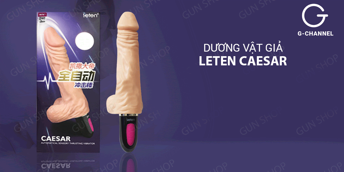 Dương vật giả tự động rung thụt, sưởi ấm - Leten Caesar