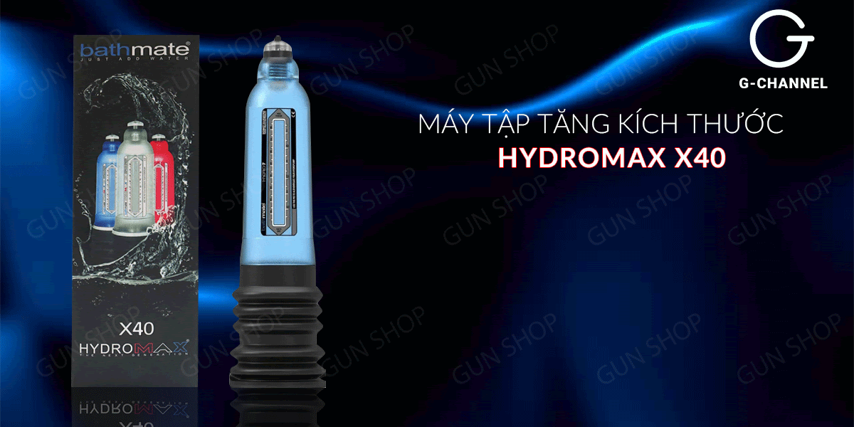 Máy tập tăng kích thước dương vật dùng áp suất nước - Hydromax X40