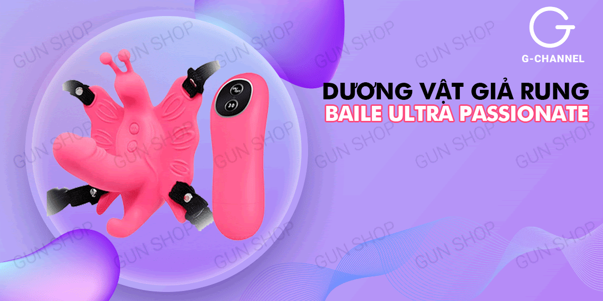 Dương vật giả rung điều khiển từ xa - Baile Ultra Passionate
