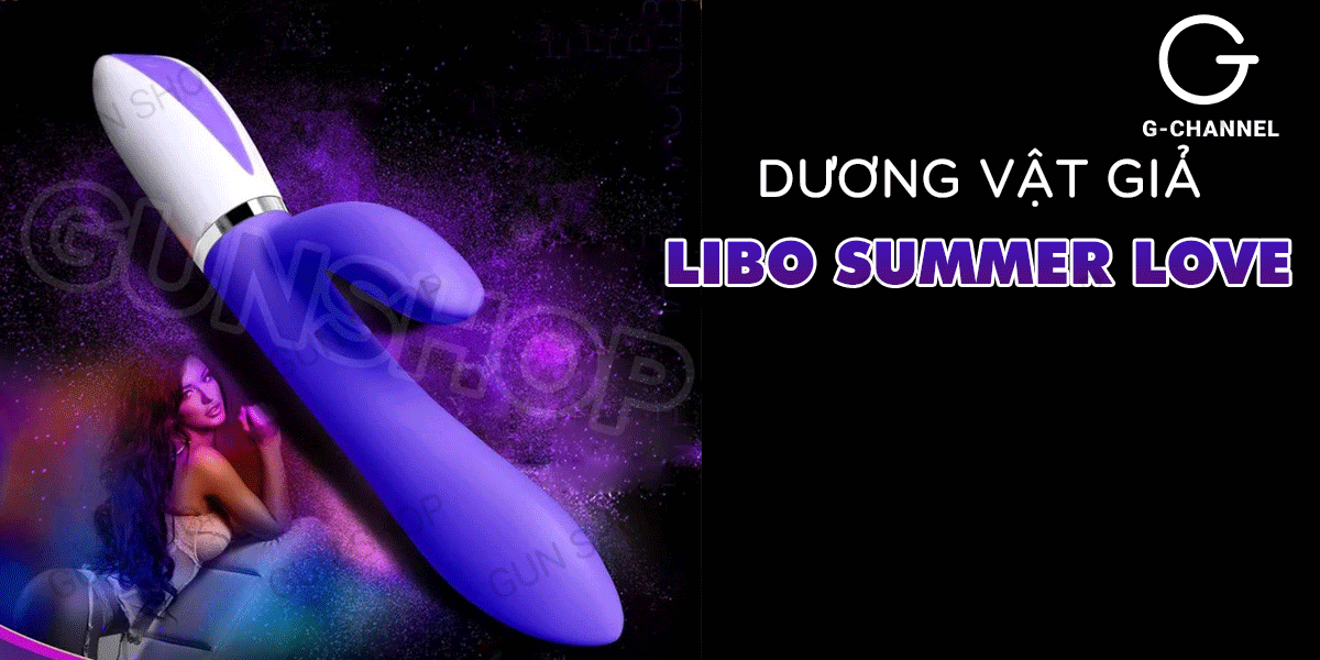 Dương vật giả HongKong Libo Summer Love - 68 chế độ rung, 2 đầu rung - sạc điện