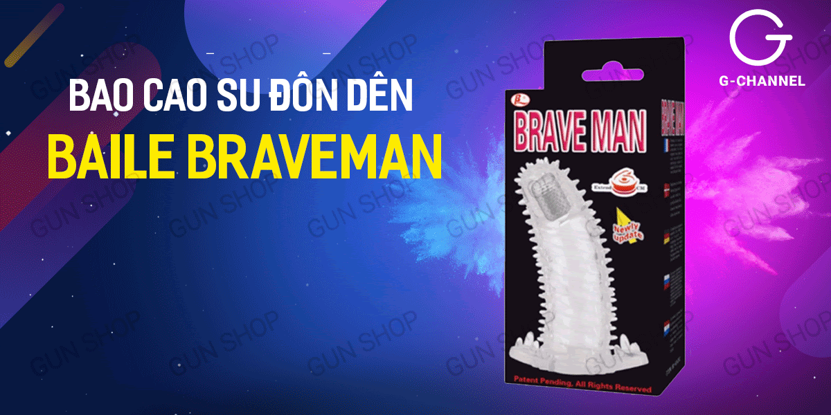 Bao cao su đôn dên Balie Braveman rung phần đầu dương vật