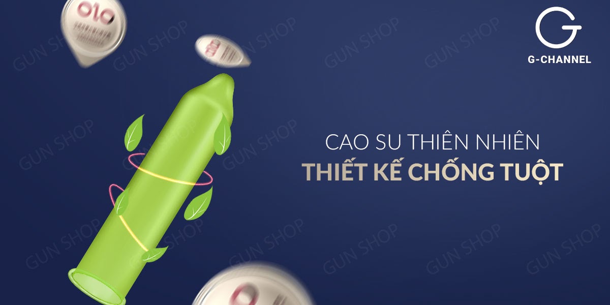 Bao cao su OLO 0.01 Xanh - Siêu mỏng, mát lạnh - Hộp 10 cái