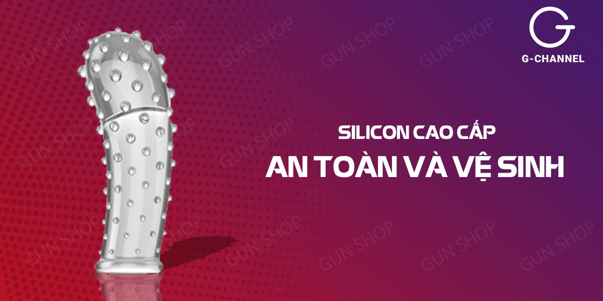 Bao cao su ngón tay G-spot 1 - Gai nổi toàn thân - Hộp 1 cái