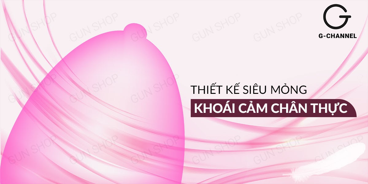 Bao cao su OLO 0.01 Zero Hồng - Siêu mỏng, có hạt, nhiều gel bôi trơn - Hộp 10 cái