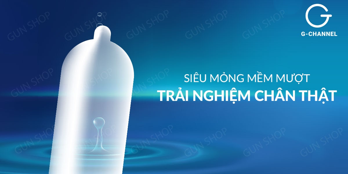 Bao cao su OLO 0.01 Zero Blue - Siêu mỏng, nhiều gel - Hộp 10 cái