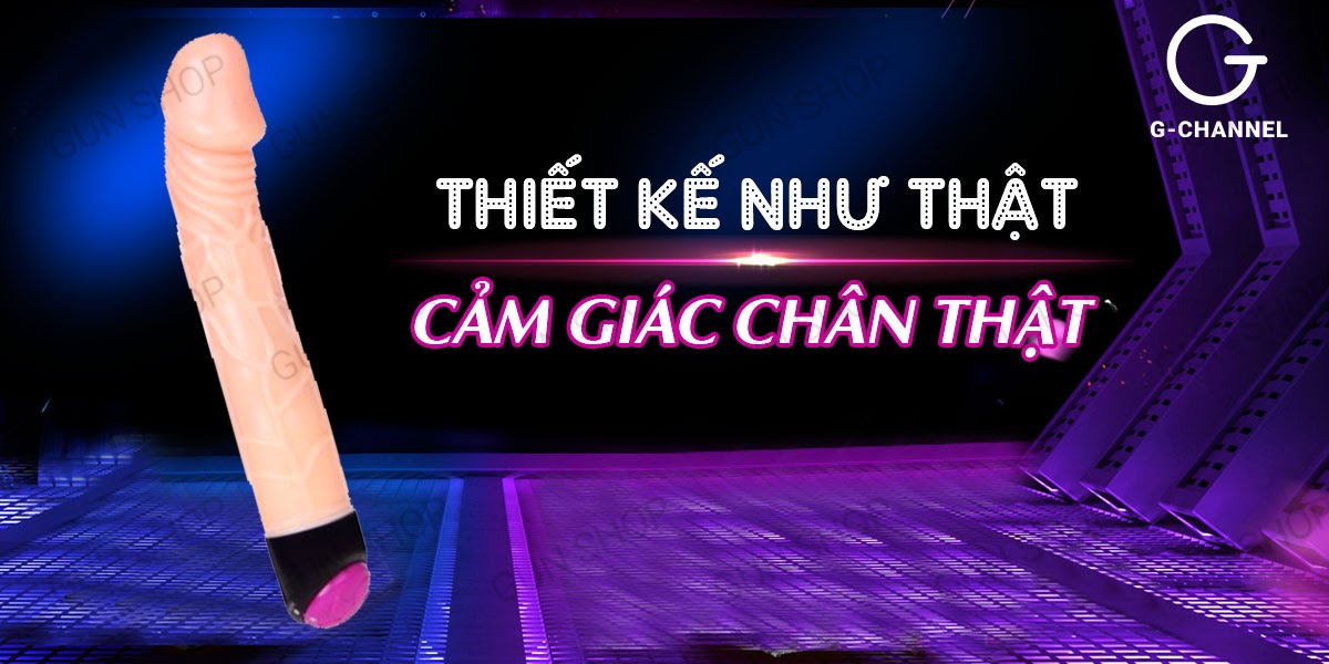 Dương vật giả HongKong 2 pin silicon cao cấp