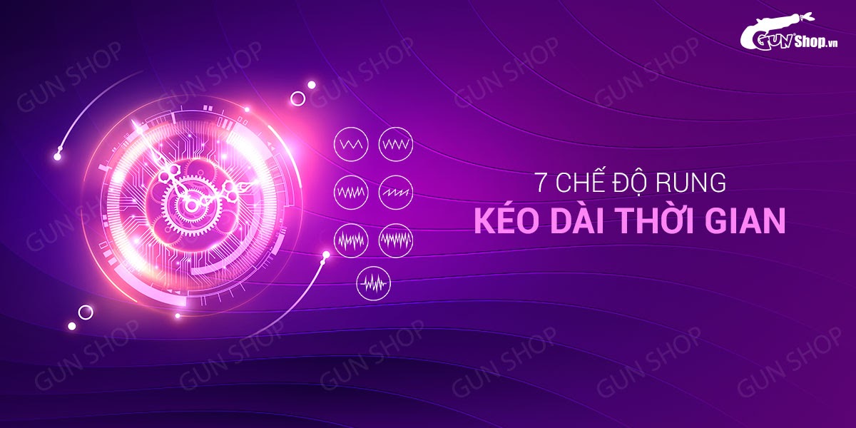 Vòng rung tăng khoái cảm 7 chế độ rung, dùng sạc - Aphojoy