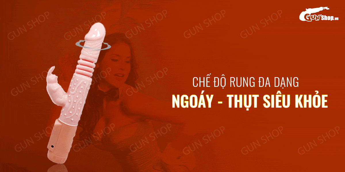 Dương vật giả rung, thụt, phát nhiệt - Baile Hot Bunny
