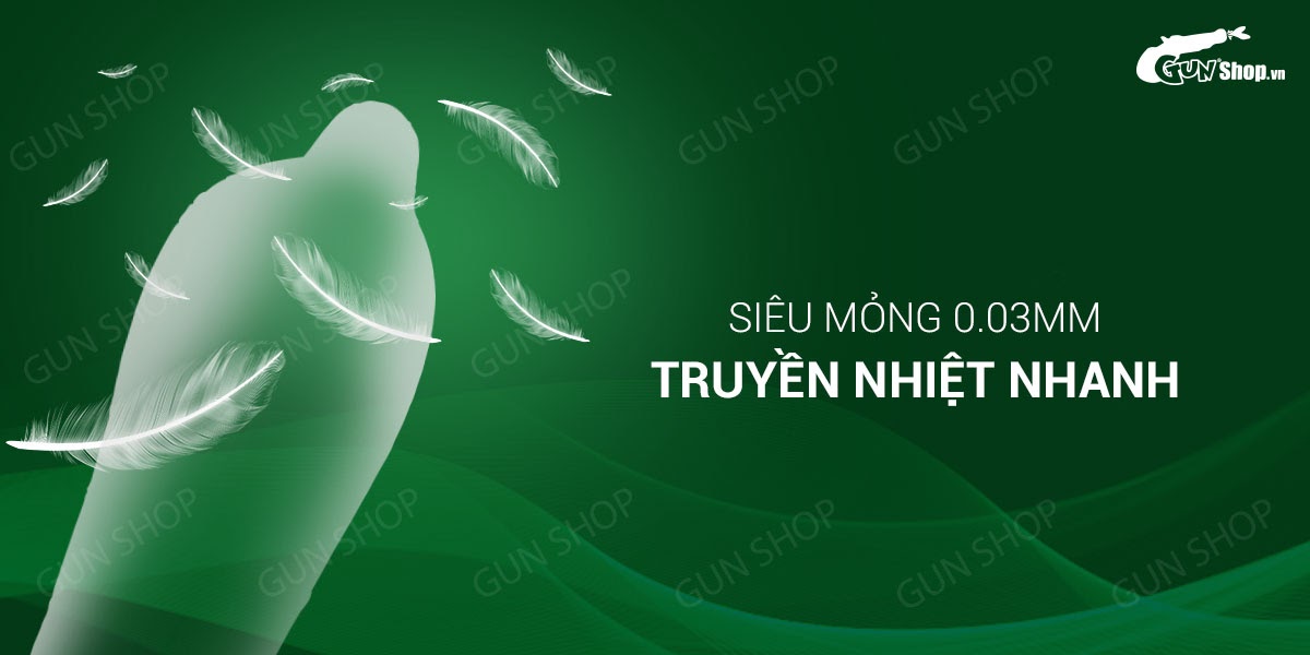 Bao cao su Muaisi 0.03 Ultrathin Trắng - Siêu mỏng, siêu mềm