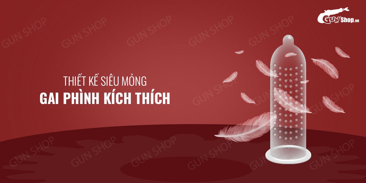 Bao cao su OLO 0.01 Large Bump Stimulation - Siêu mỏng, nóng ấm, hương vani - Hộp 10 cái