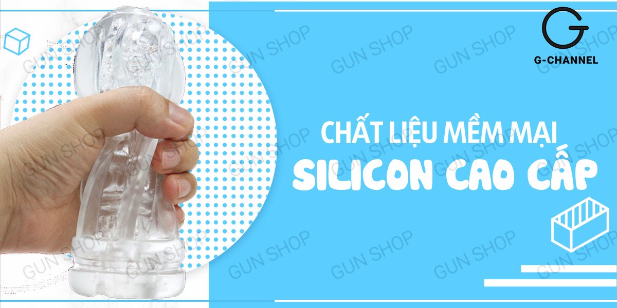 Âm Đạo Giả Cho Nam Cầm Tay Trong Suốt Snail Cup