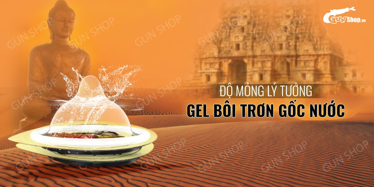 Bao cao su OLO 0.01 Ống Phật tròn Performa - Gân gai, siêu mỏng, kéo dài thời gian - Hộp 10 cái