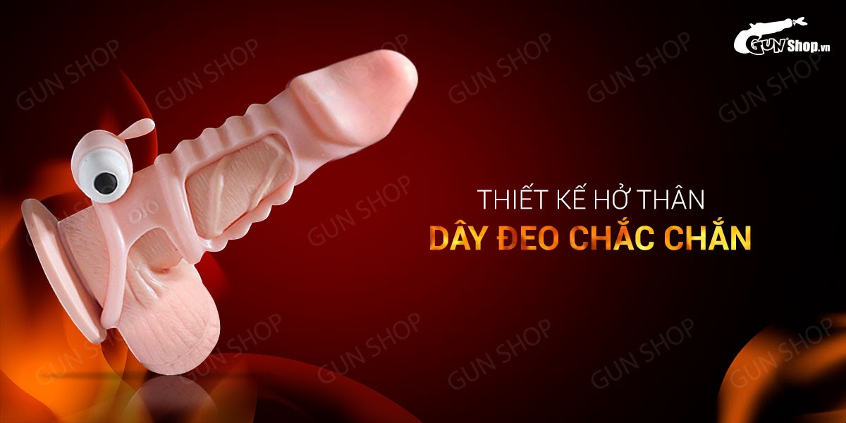 Bao cao su đôn dên hở thân có rung OLO Black Gold Saints