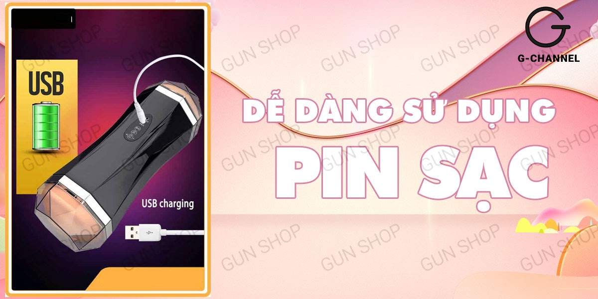 Âm đạo giả đa năng JIUAI 2 đầu pin sạc có rung