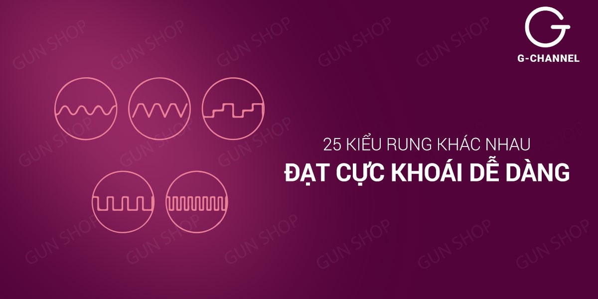 Máy kích thích điểm G 5 ché độ rung, 5 cường độ rung - Svakom Keri