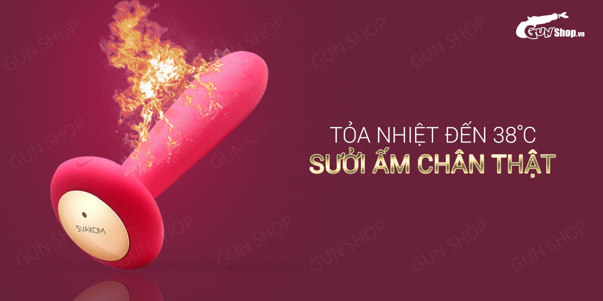 trứng rung điều khiển từ xa, sưởi ấm hậu môn cao cấp - Svakom Primo
