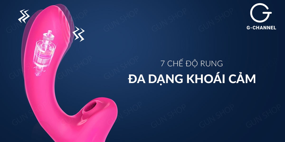 Dương vật giả xịt nước 7 chế độ rung - Loveaider - Màu hồng