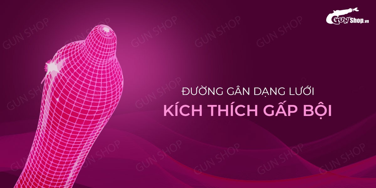 Bao cao su Muaisi Hồng - Nhiều gel, siêu mỏng - Hộp 10 cái