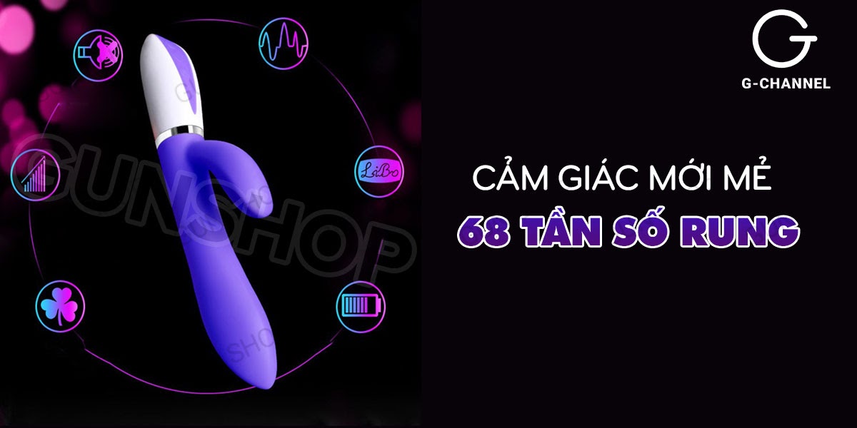 Dương vật giả HongKong Libo Summer Love - 68 chế độ rung, 2 đầu rung - sạc điện