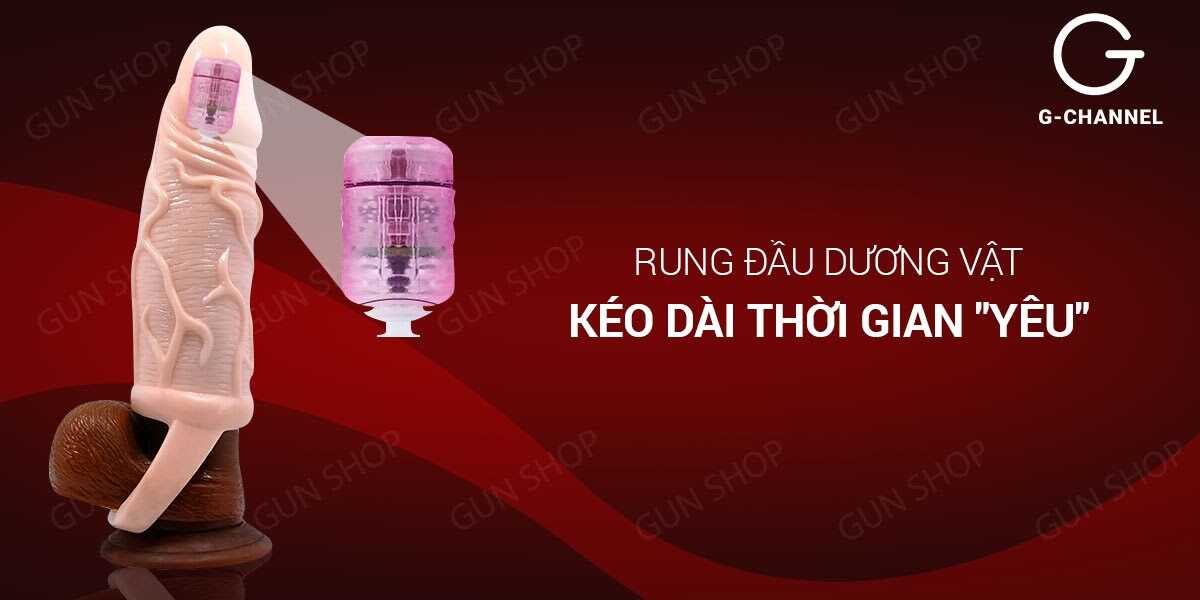 Bao cao su đôn dên tăng kích thước Pretty Love - Dây đeo và rung đầu