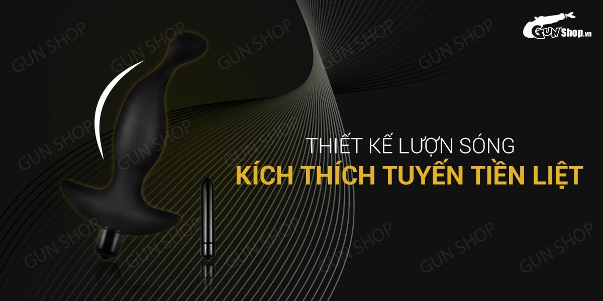 Que rung kích thích hậu môn 10 chế độ rung, dùng pin - Lovetoy P-Spot Plug