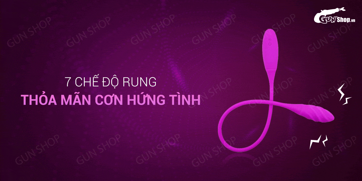 Trứng rung 2 đầu 7 chế độ rung, dùng sạc - Pretty Love Snaky Vibe