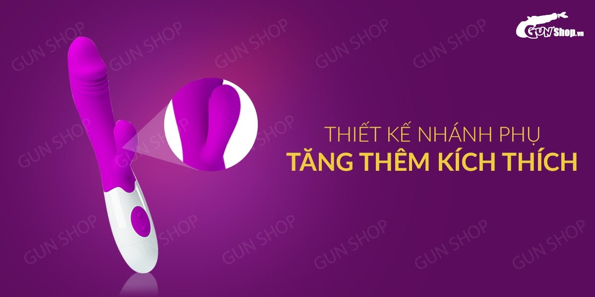 Dương vật giả đa chế độ rung, pin - Pretty Love Snappy