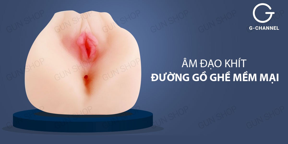 Âm đạo giả nguyên khối mông silicon trần cao cấp mềm mịn - Jiuai