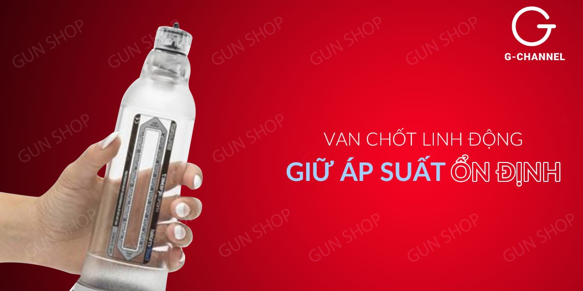 Máy tập tăng kích thước dương vật dùng áp suất nước - Hydromax X30