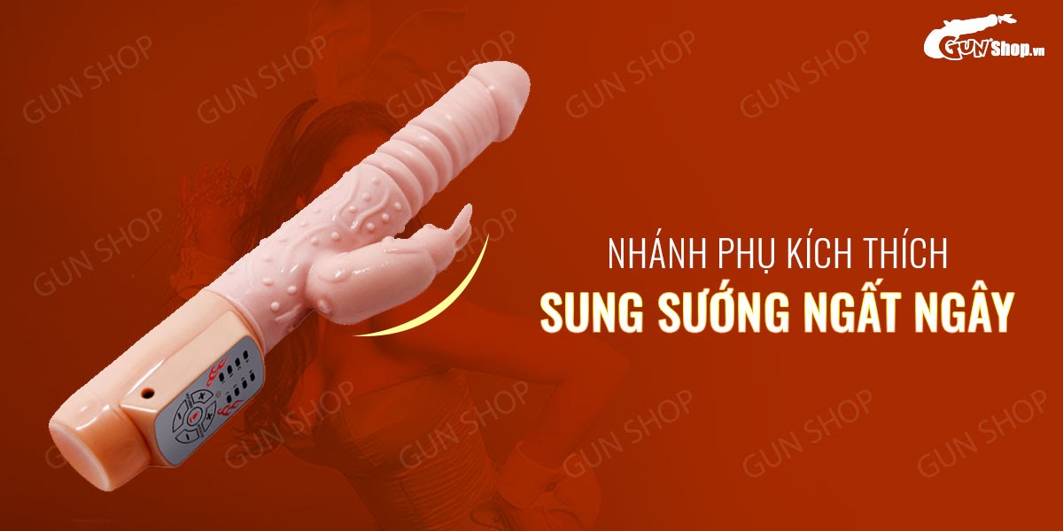 Dương vật giả rung, thụt, phát nhiệt - Baile Hot Bunny