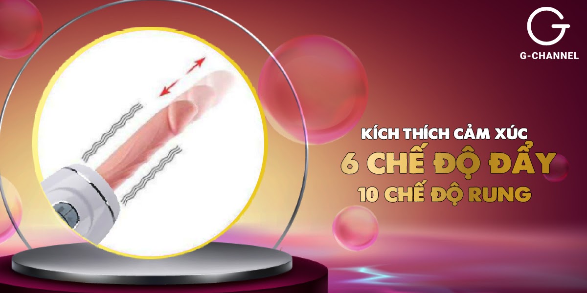 Dương vật giả dính tường thụt cực mạnh, xoay 360 độ, tỏa nhiệt - Stroking Man III - Silver