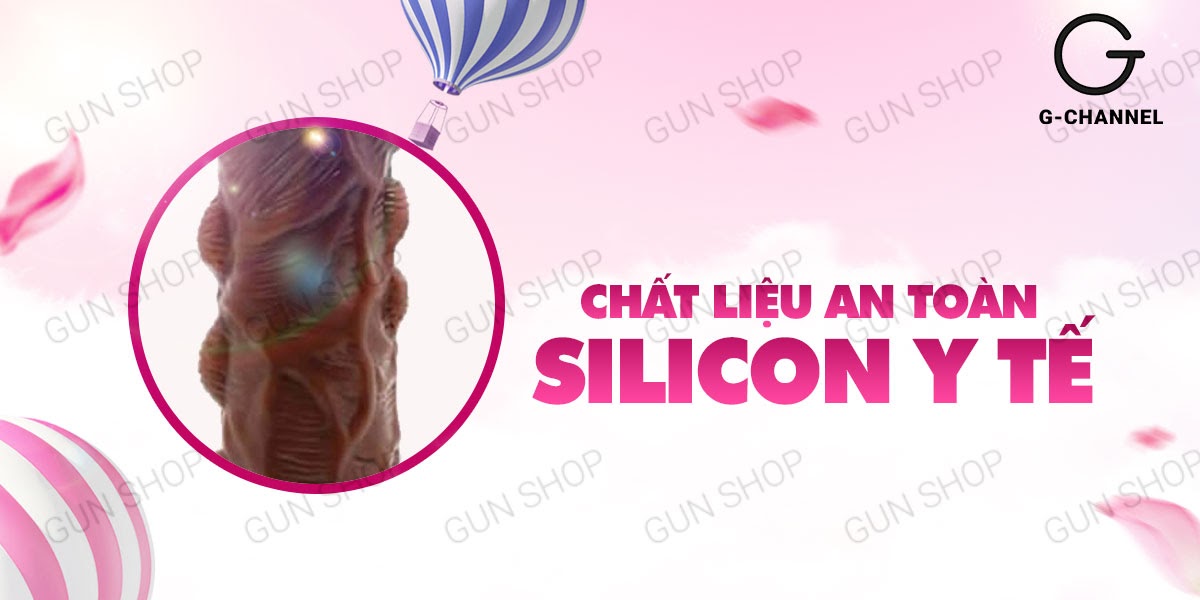 Bao cao su đôn dên HongKong Baile BraveMan da nâu có dây đeo