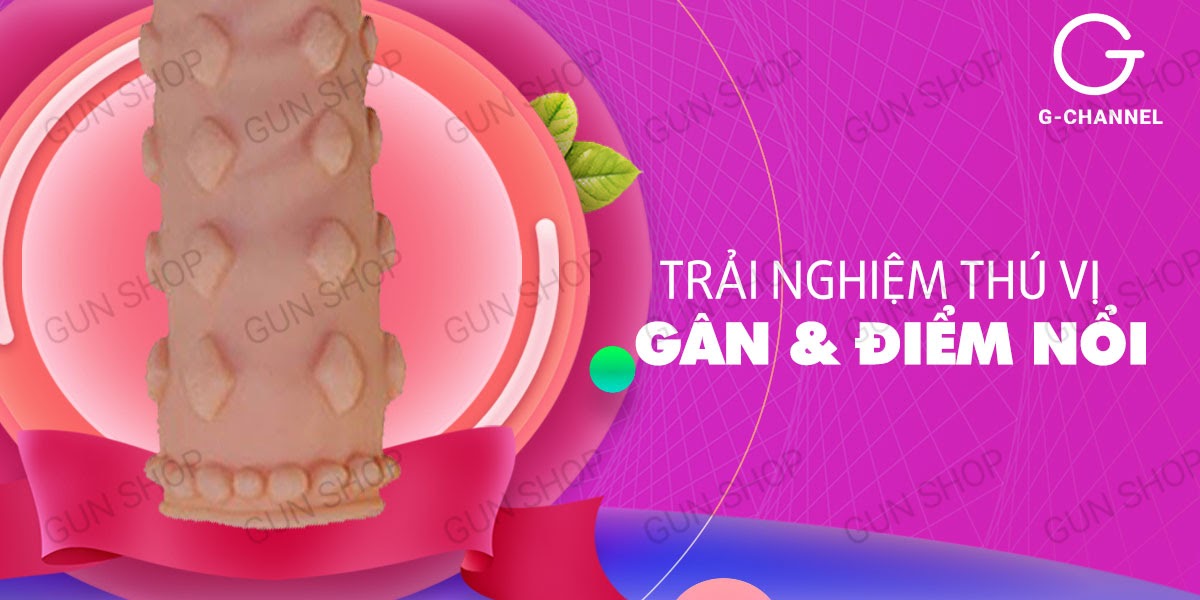 Bao cao su đôn dên tăng kích thước Lovetoy - Điểm nổi, tăng 5cm