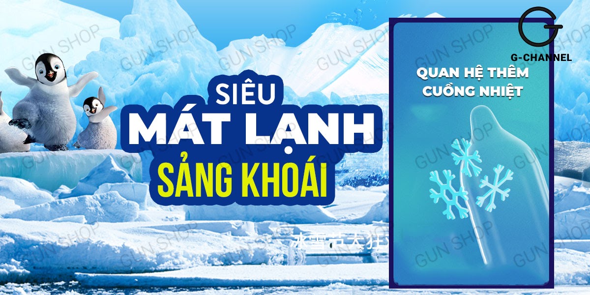 Bao cao su Muaisi Cool - Siêu điểm nổi, mát lạnh
