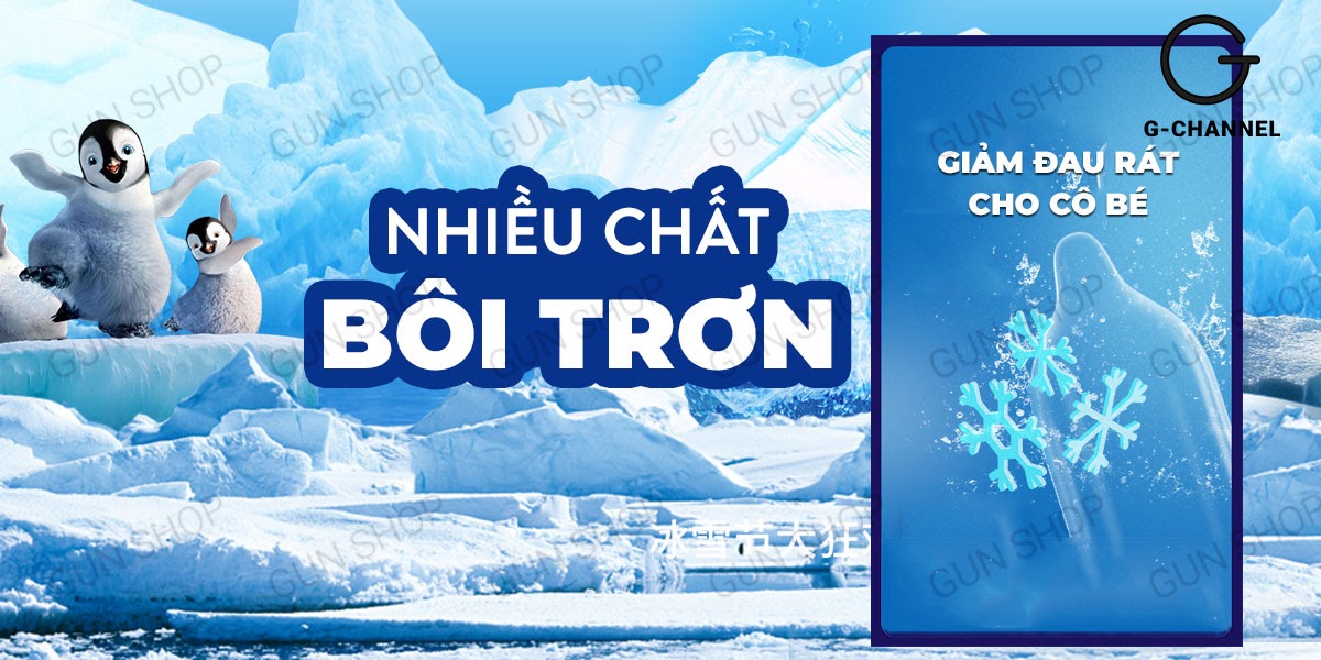 Bao cao su Muaisi Cool - Siêu điểm nổi, mát lạnh