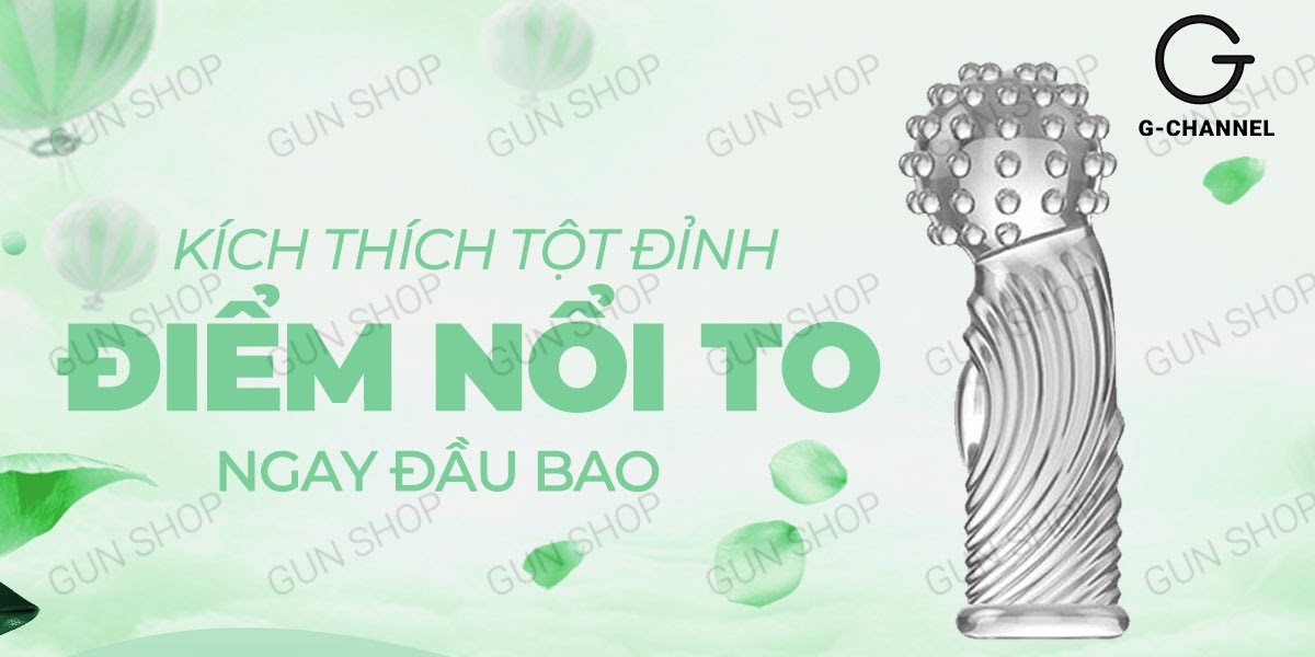 Bao cao su ngón tay Aichao G-spot 3 - Gai nổi lớn - Hộp 1 cái