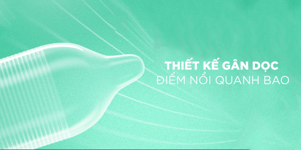 Bao cao su Sagami Type E - Gân và điểm nổi