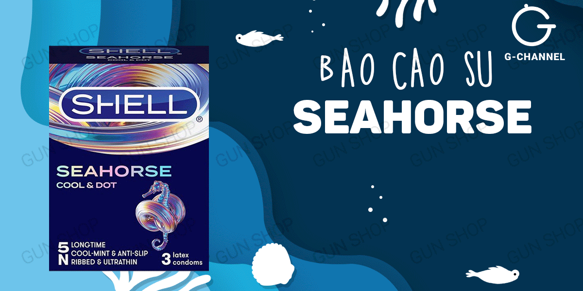 Bao cao su Shell Seahorse - Hộp 3 cái