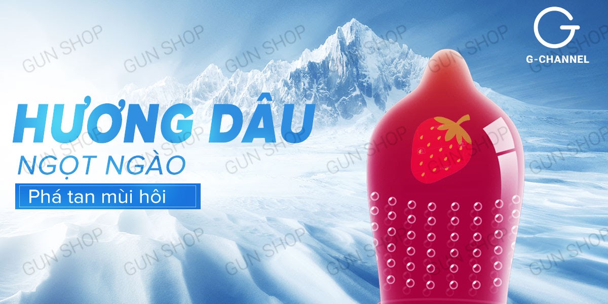 Bao cao su Strast - Điểm nổi, hương dâu