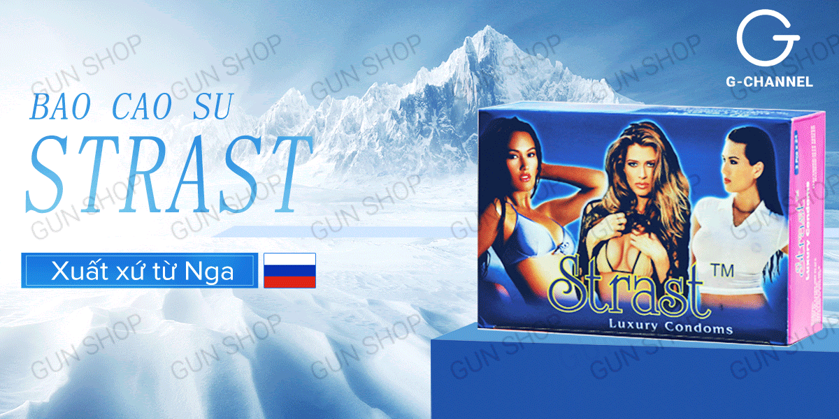 Bao cao su Strast - Điểm nổi, hương dâu