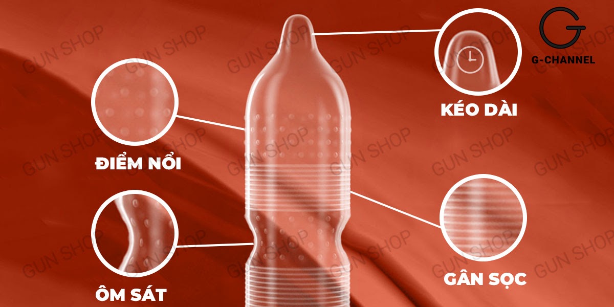 Bao cao su Toshiro Long Shock