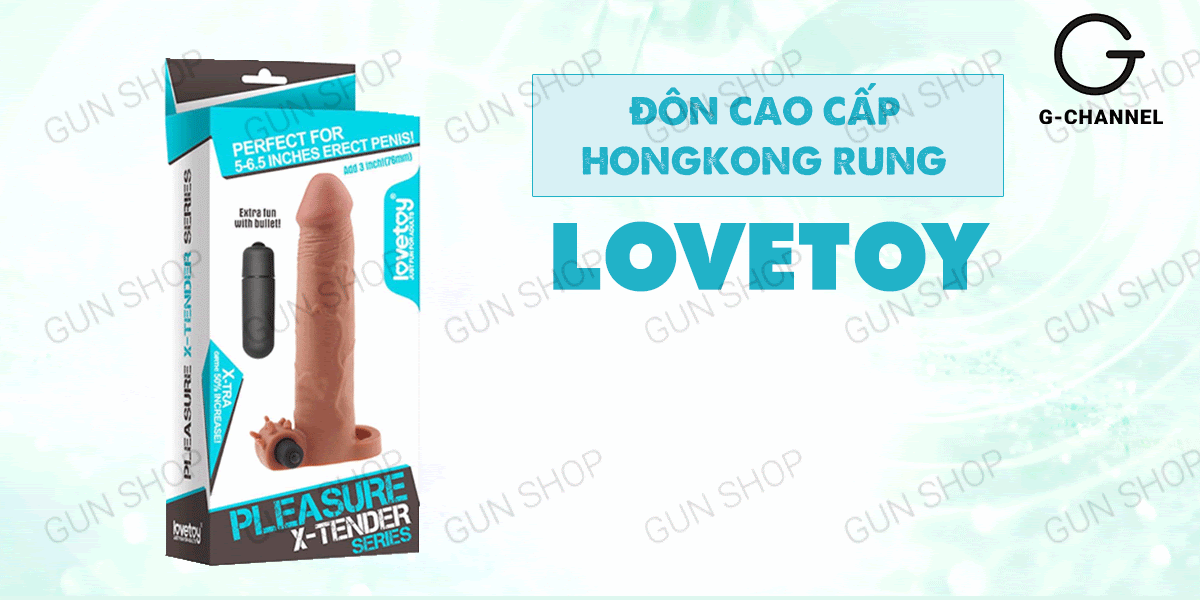 Đôn cao cấp Lovetoy rung mạnh