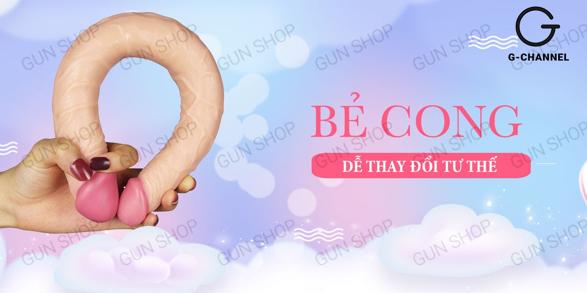 Dương vật giả hai đầu siêu mềm dẻo Lovetoy