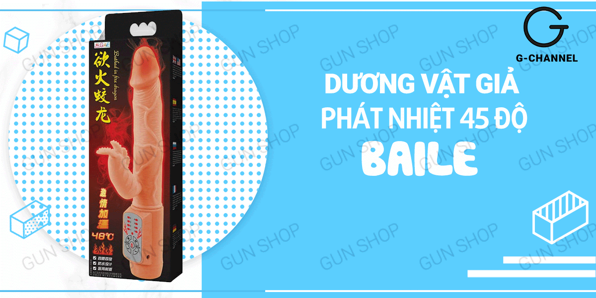 Dương vật giả Baile phát nhiệt 45 độ C