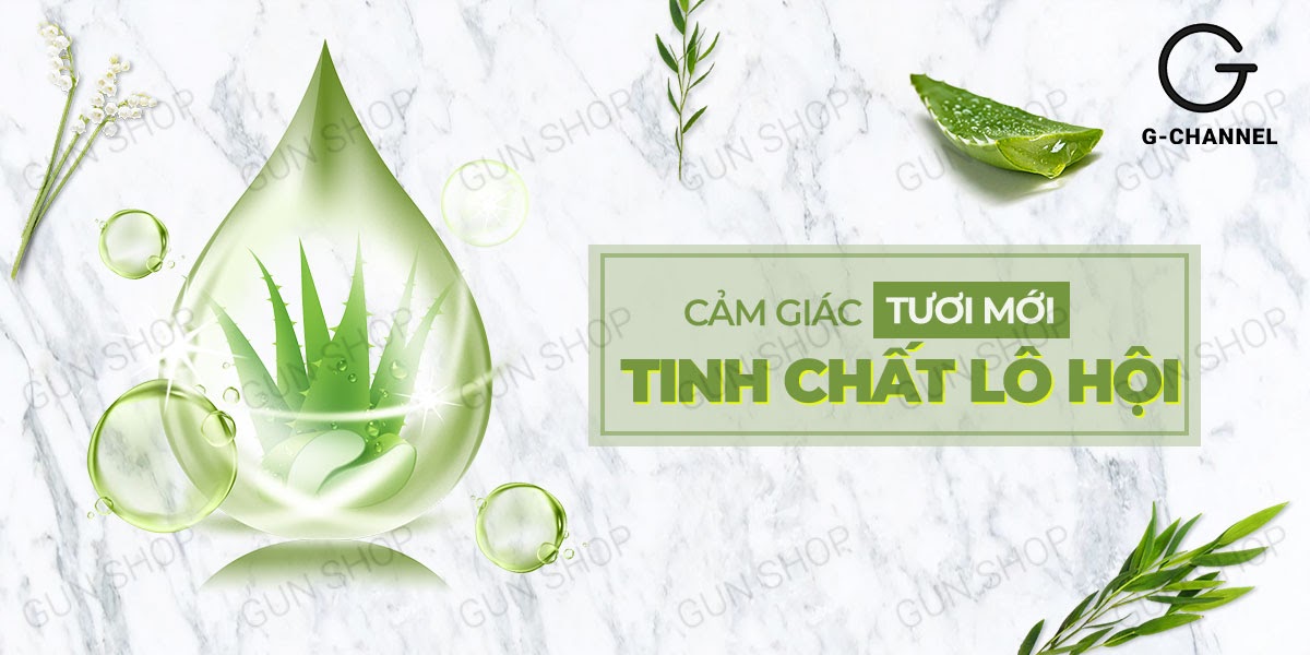 Gel bôi trơn dành cho hậu môn Shell Supermen Aloe Vera