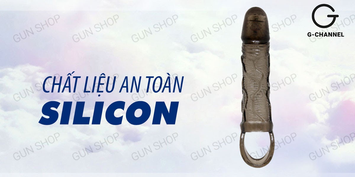 Bao cao su đôn dên dên tăng kích thước Baile Men Extension - Dây đeo và rung đầu